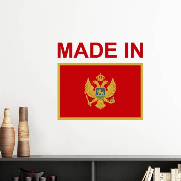 黑山国旗国家制造墙贴壁纸房间贴花