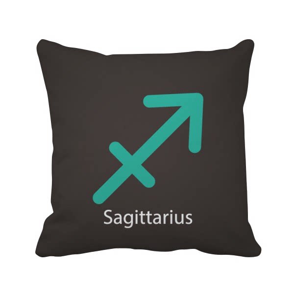 十一月十二月射手星座符号方形抱枕靠枕沙发靠垫双面含芯礼物