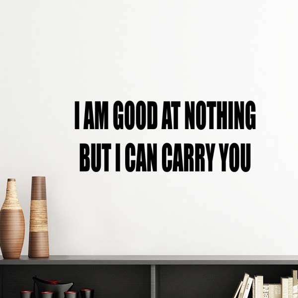 我一无是处但能带你飞墙贴壁纸房间贴花