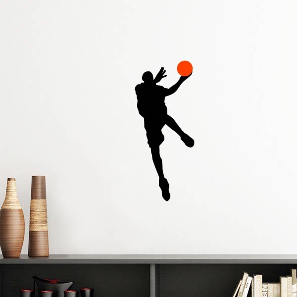 运动跳跃运动篮球运动员墙贴壁纸房间贴花