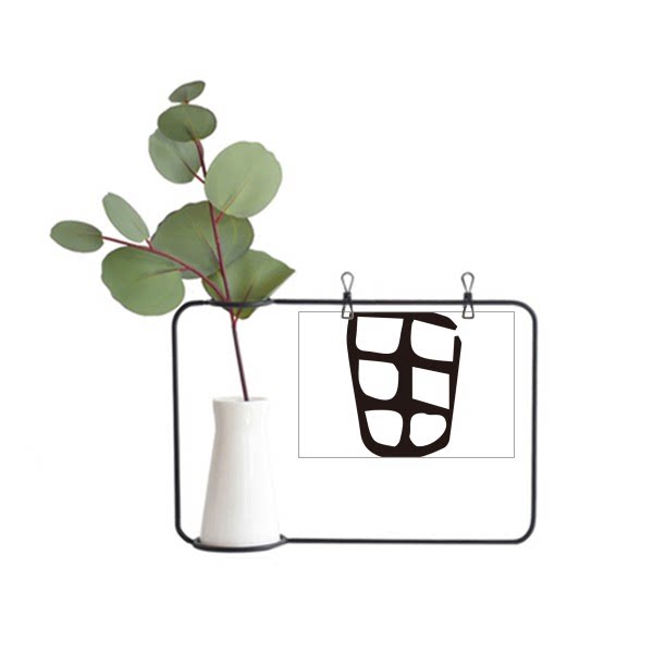 中国姓氏田甲骨文形象金属相框陶瓷花瓶装饰