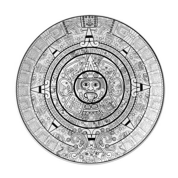 古埃及抽象花纹太阳神陶瓷餐盘子8寸月光盘餐具家居礼物