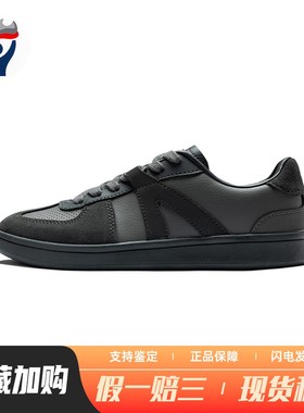 【兄弟体育】 安踏 板鞋 女 系带 低帮 四季通用 圆头 平跟 黑色