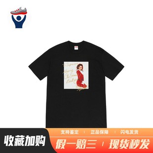 【兄弟体育】 Supreme T恤 合身 直筒 常规袖 男女通用 圆领 常规