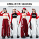 女童爵士舞演出服长袖 jazz露脐潮服少儿街舞嘻哈练功服模特走秀装