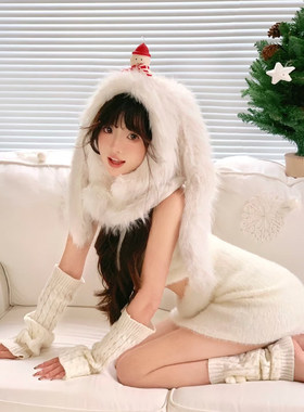 加厚可爱公仔女生雷锋帽兔毛冬季