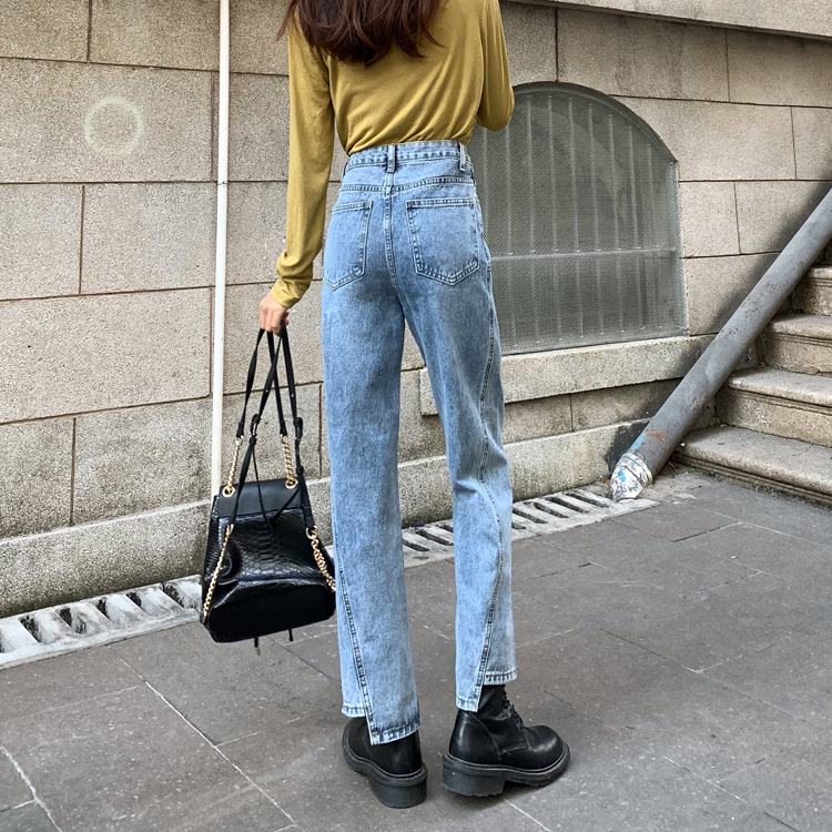 Students' loose net jeans