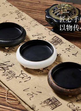 木质蜡烛台托盘复古香薰烛台底座容器家居餐厅茶室气氛装饰摆设