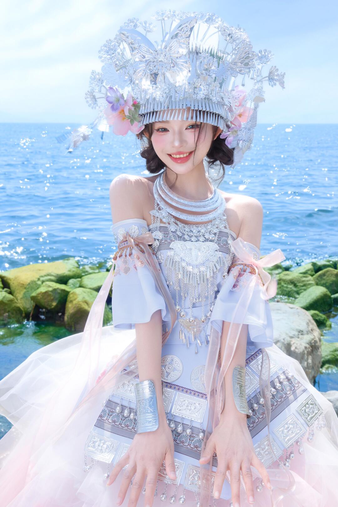 苗族服装女全套阿卯洛丽塔苗疆少女服饰蛋糕裙少数民族旅拍服新款