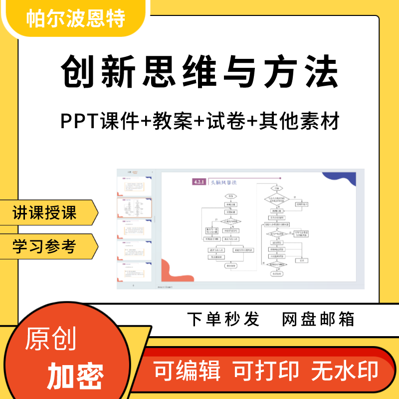 创新思维与方法PPT课件教案讲课备课详案精神创新意