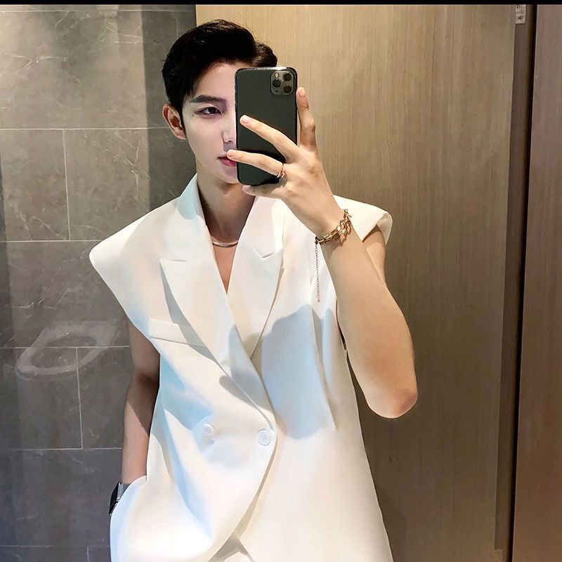 高级感夏季时尚西服马甲图片