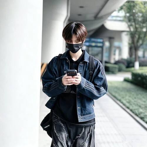 秋季新款潮流牛仔夹克复