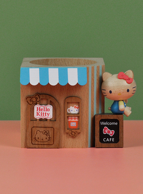 jeancard木质桌面盆器卡通