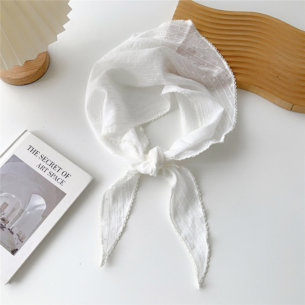 森系春秋绿色白色棉麻护颈三角巾女围巾薄款透气小巧领巾装饰头巾,服饰配件/皮带/帽子/围巾,围巾/丝巾/披肩,淘宝优惠券,粉丝福利购,淘宝优惠卷