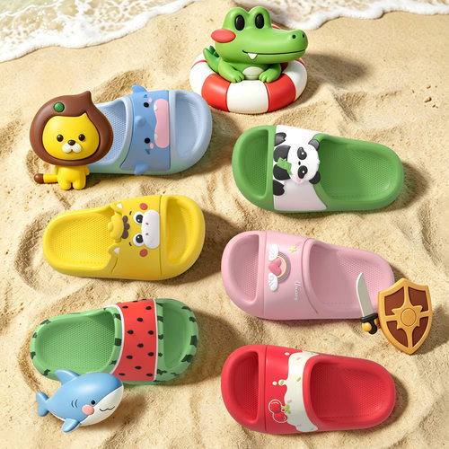 2026新款卡通乐园西瓜儿童拖鞋男童夏季室内家居防滑女孩宝宝凉拖