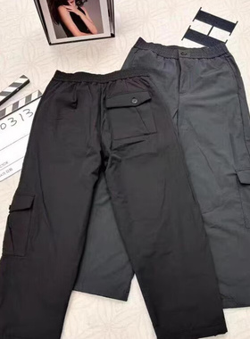 菲玛掂250313正品2025冬季新款时尚休闲裤直筒加绒工装裤女裤长裤