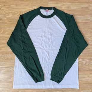 潮男装 纯棉舒适男T 白色打底衫 T恤撞色内搭体恤宽松休闲男士 长袖