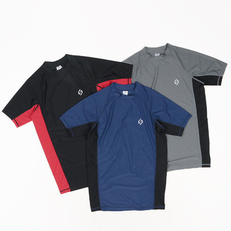 防晒50+丝滑户外好货！圆领快干弹力骑行健身运动休闲短袖T恤男装