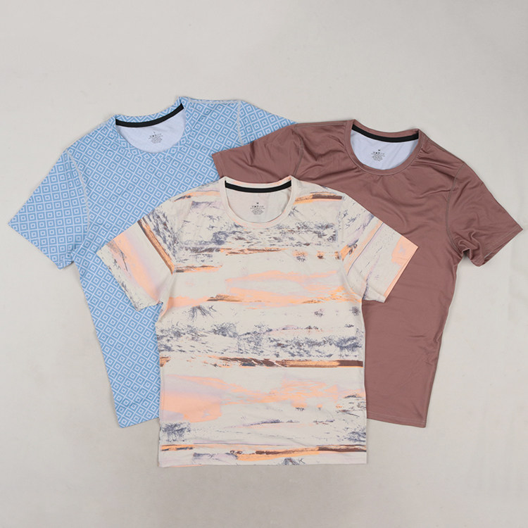 真漂亮！圆领运动休闲室内户外跑步弹力短袖T恤男装女