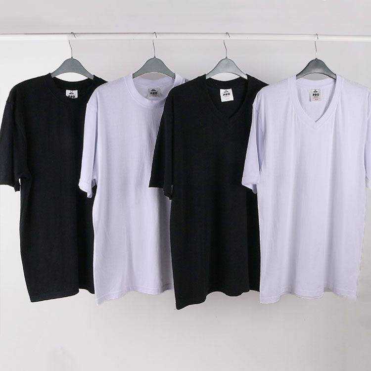 pro宽松大版型！纯棉加肥加大码圆领简约基础夏季休闲短袖T恤男装