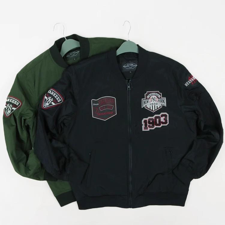 很man飞行服棉衣棒球领户外军旅风棉服夹克春秋潮流外套休闲男装