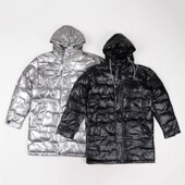 连帽冬外套 保暖中长款 又帅又暖和 防水防风羽绒服男女白鸭绒时尚