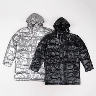 又帅又暖和！防水防风羽绒服男女白鸭绒时尚保暖中长款连帽冬外套