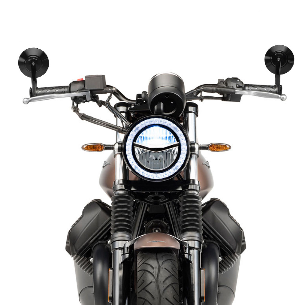 fenrir摩托车手把后视镜适合摩托古兹 moto guzzi v7 v9