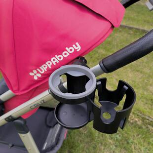 UPPAbaby Vista Cruz Minu婴儿车杯架奶瓶水壶架二合一双杯杯托座