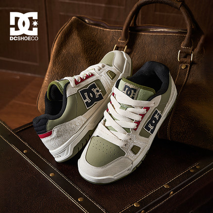 DCSHOES爆裂纹板鞋男款冬季新款男鞋厚底增高复古运动休闲鞋子男