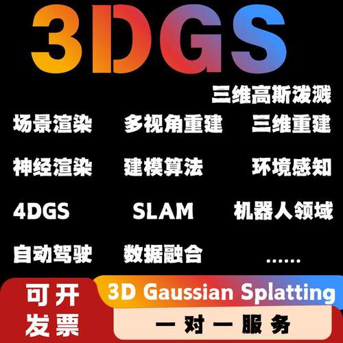 3DGS三维高斯泼溅多视角重建场景渲染建模优化算法4DGS顶会顶刊等