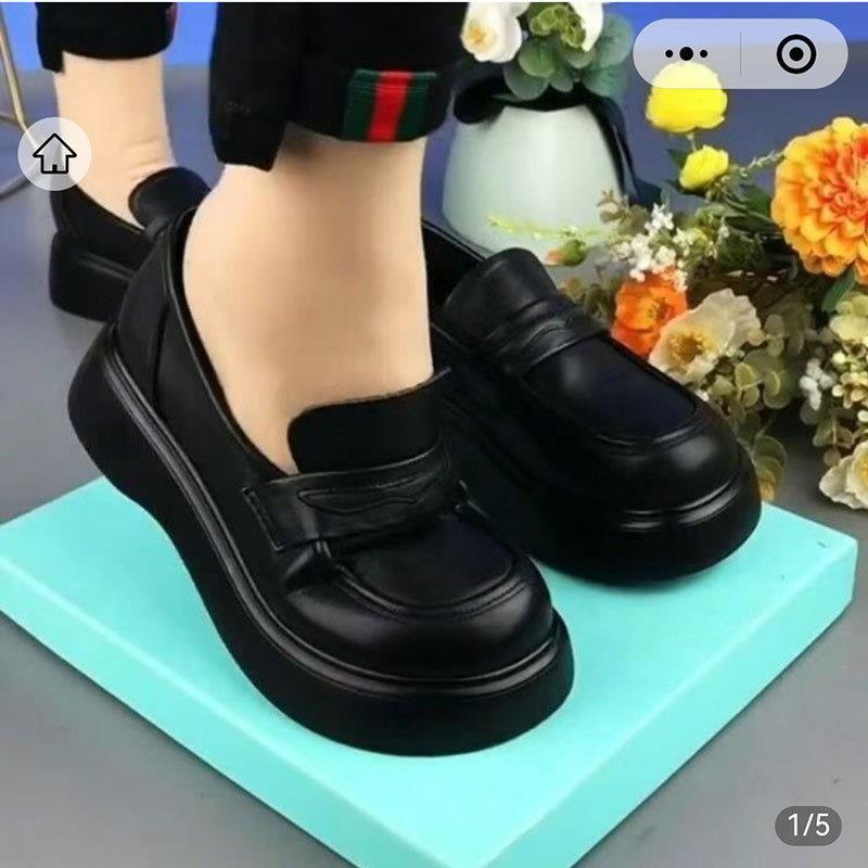 一硕好物精选女鞋2025新款乐福鞋子女真皮软厚底小皮鞋不累脚单鞋
