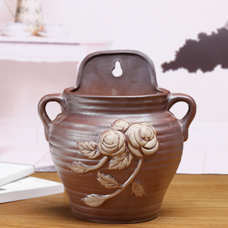 壁挂墙上花盆陶瓷欧式创意阳台绿萝多肉垂吊客厅别墅装饰水培花器,鲜花速递/花卉仿真/绿植园艺,花盆,淘宝优惠券,粉丝福利购,淘宝优惠卷