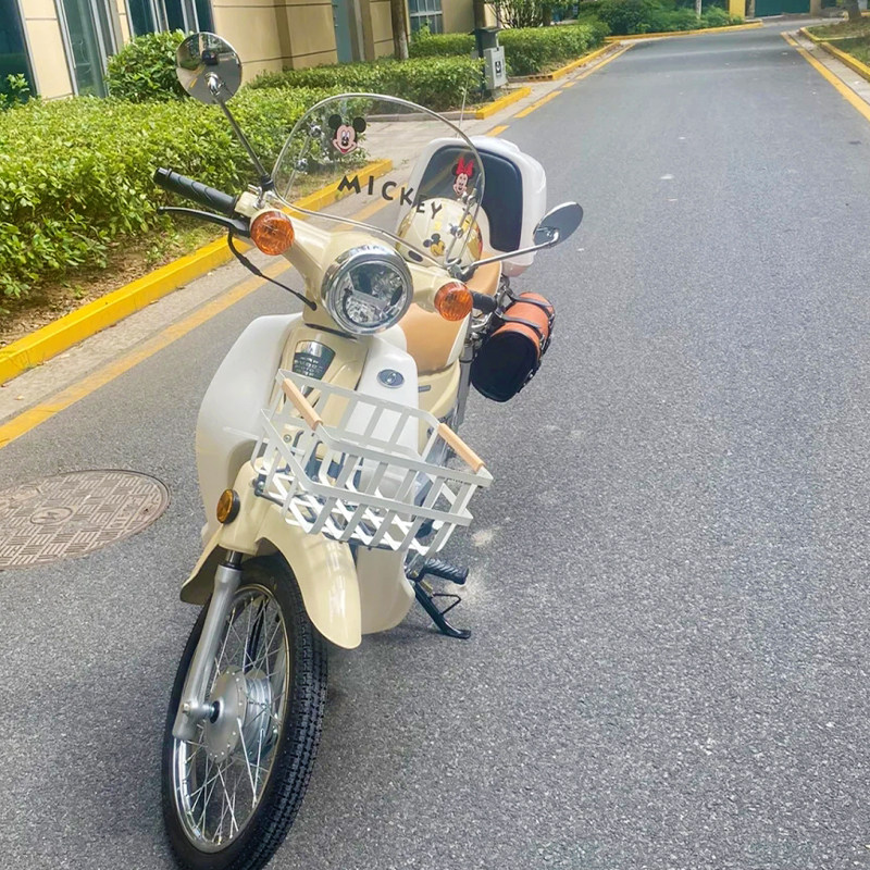 嘉陵coco幼兽宗申yami改装前挡风玻璃 洛嘉后浪摩托车复古小风挡