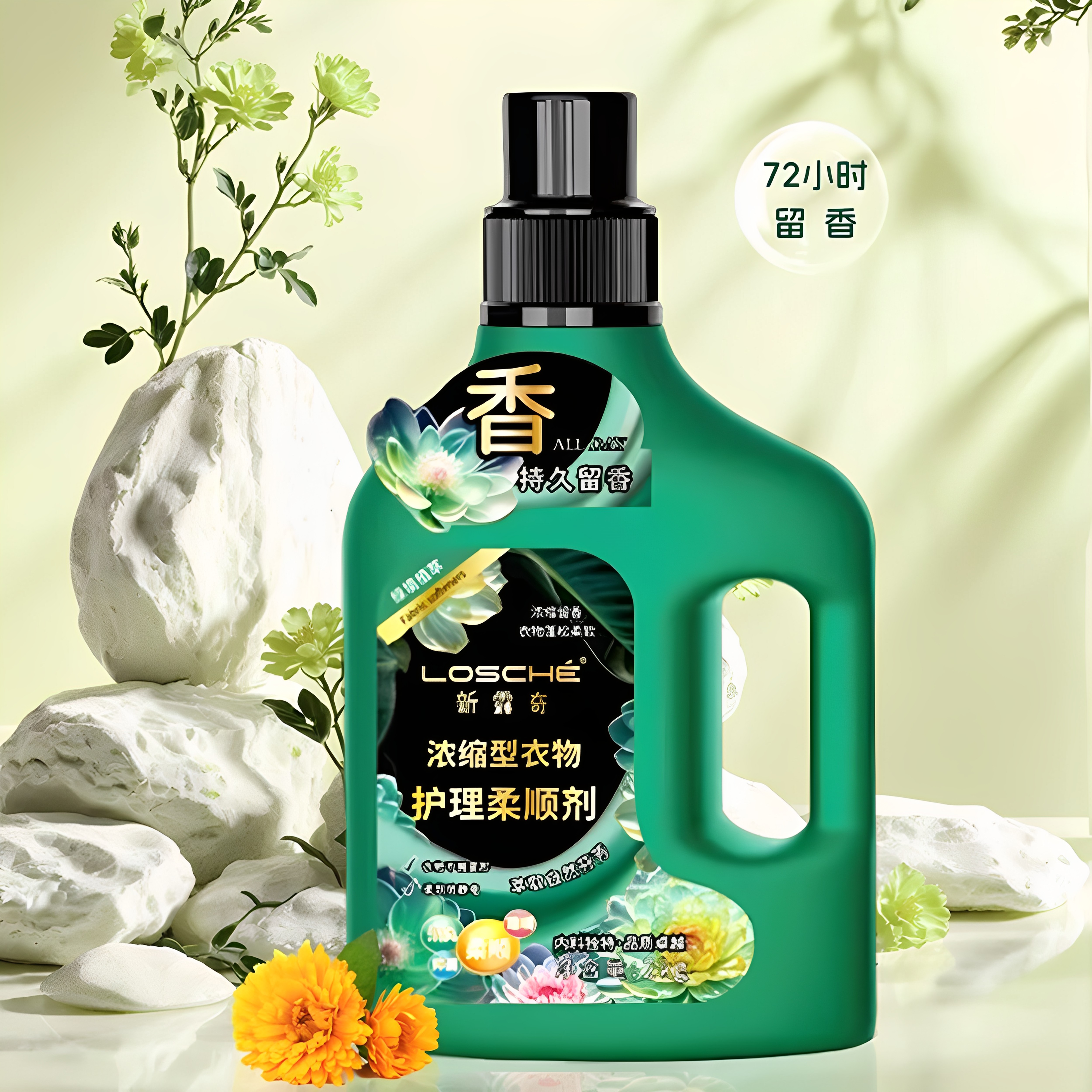 新露奇柔顺剂持久留香浓缩型衣物防去静电洗衣服护理花香味4斤装