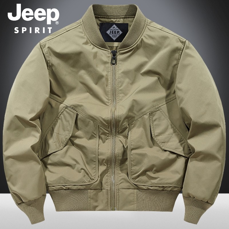 JEEP SPIRIT2025新款男式飞行夹克潮流时尚百搭简约飞行服夹克