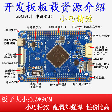 STM32F407ZGT6最小系统板核心板开发板学习板工控板启明欣欣