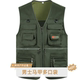 户外摄影钓鱼马夹 V领马甲多口袋坎肩背心马甲爸爸装 四季 中年男士