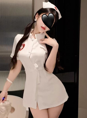 隐欲goddes「流苏」护士服制服网红主播性感角色扮演空姐秘书套装