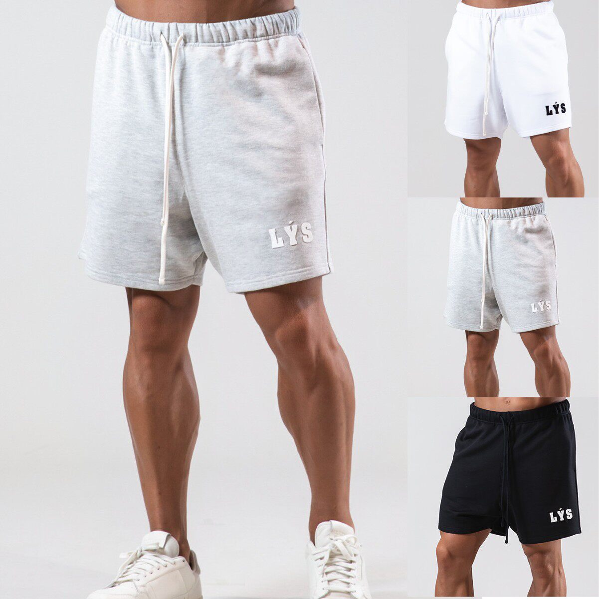LYFT2022夏季潮流新款短裤男士肌肉健身兄弟运动跑步训练透气短裤