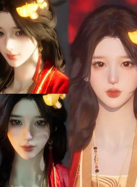 发2 嫣 瓜瓜原创 眼波流转 燕云十六声捏脸女 端游手游通用