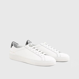 common projects retro classic 男士低帮板鞋拼接黑尾cp小白鞋