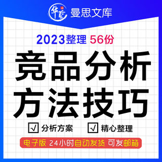 市场竞品分析方法技巧思路案例方案汇报报告PPT模板撰写制作教程