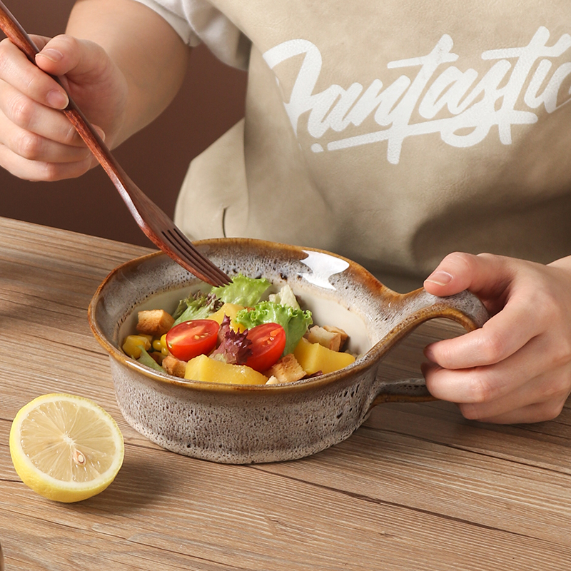 高级感窑变美式早餐杯大容量复古咖啡杯大口径马克杯燕麦陶瓷水杯