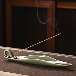 线香香插底座香炉家用室内沉香熏香香薰炉陶瓷香座卧香炉檀香茶道