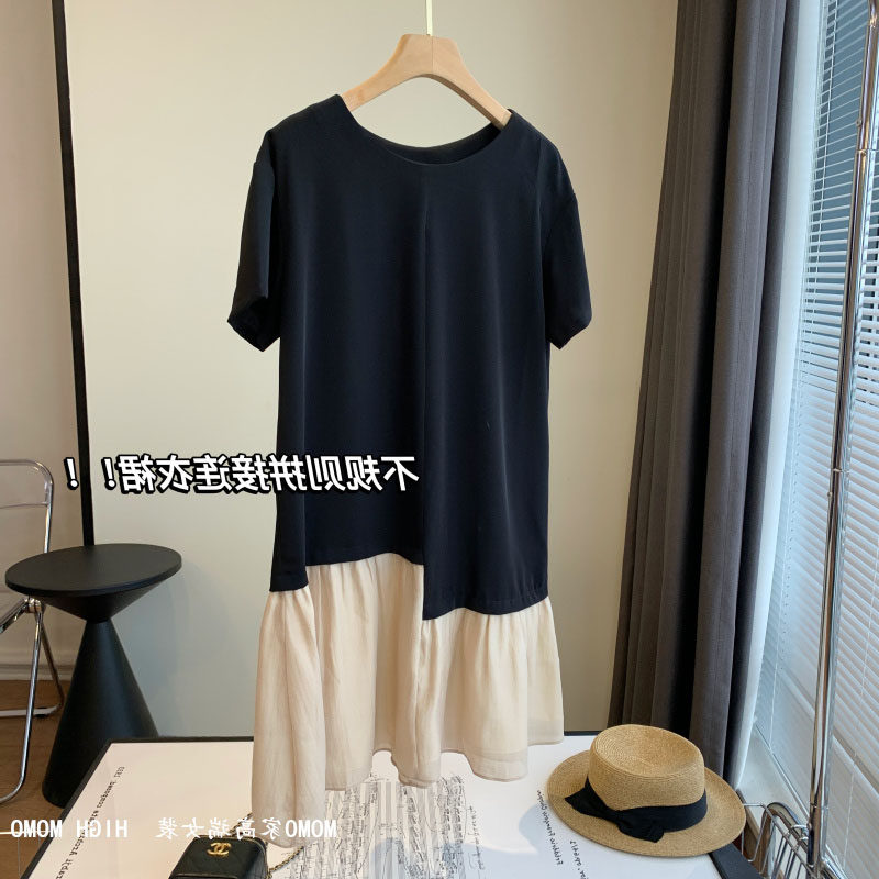 女中长款气质设计感宽松裙子夏