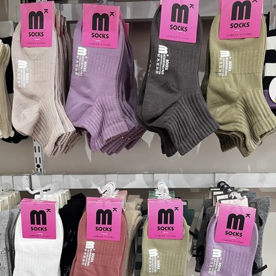 MISSKING1983女士短袜春秋款中筒袜子全棉防臭吸汗透气女袜子