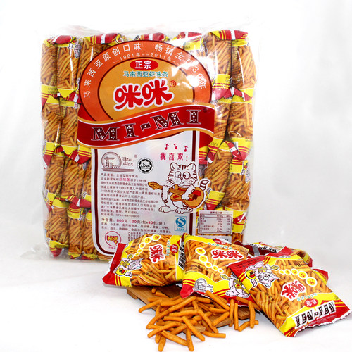 马来西亚风味怀旧零食咪咪虾条