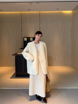 摩登mdeng韩版简约肌理感夹棉外套女秋冬25新款百搭显瘦棉服1F981