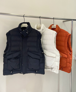 坎肩马甲潮 新款 MOCHA DAN设计感大口袋90白鸭绒羽绒服马夹女冬季